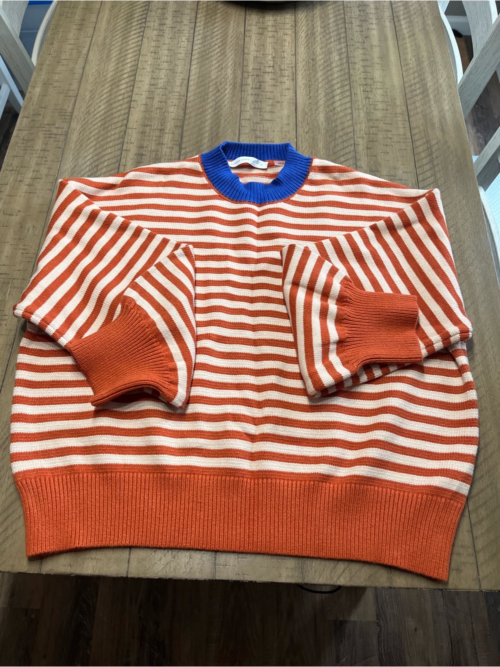 Altar’d State Striped women’s L Oversized Sweater